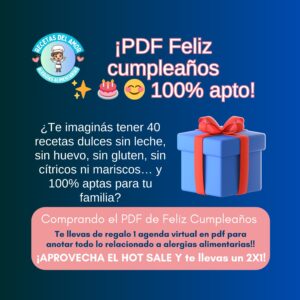 “Cumpleaños Seguros y Deliciosos: 40 Recetas Sin Plv, Gluten, Huevo, Soja y Más”
