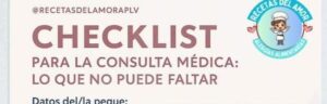📋 Checklist para la consulta médica